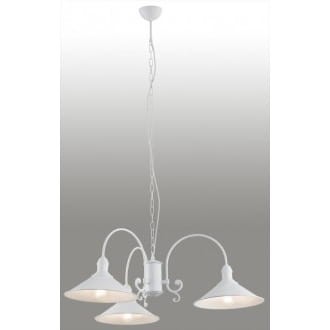 Lampa wisząca Erba 3 pł. biały