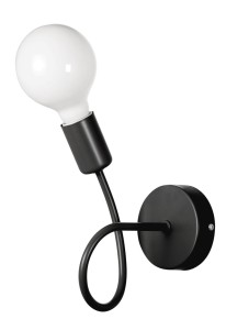 Kinkiet K-LOOP/1 CZARNY