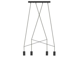 Lampa wisząca IMBRIA 4pł czarny