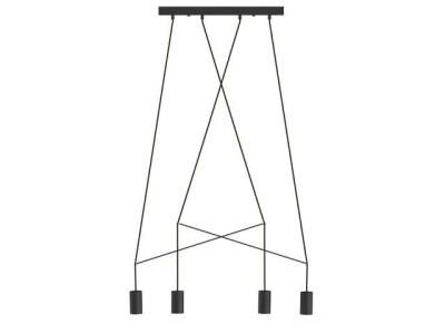 Lampa wisząca IMBRIA 4pł czarny