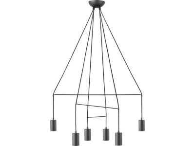Lampa wisząca IMBRIA 6pł czarny