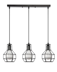 Lampa wisząca W-1714/3 CZARNY