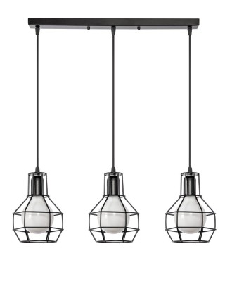 Lampa wisząca W-1714/3 CZARNY