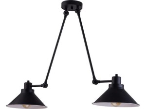 Lampa wisząca TECHNO 2pł czarny