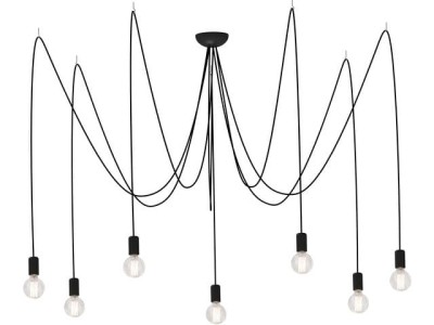 Lampa wisząca SPIDER 7pł czarny