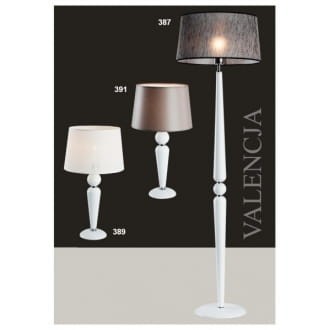 Valencja lampa podłogowa 1 pł szary abażur