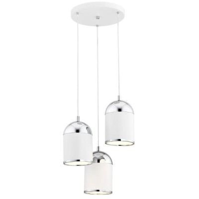 Lampa wisząca ANDROS 3pl Biały Chrom