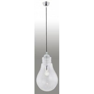 Lampa wisząca Kama 1pł przezroczysty - przewód czarny