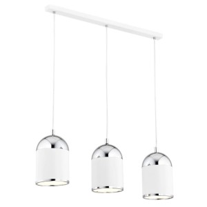 Lampa wisząca ANDROS 3pl Biały Chrom