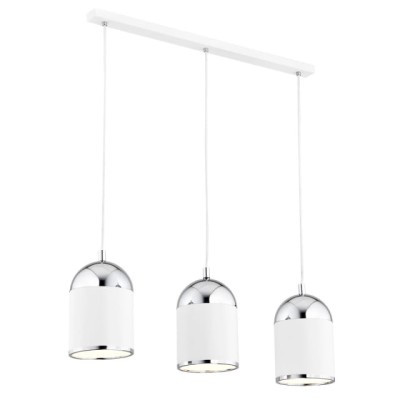 Lampa wisząca ANDROS 3pl Biały Chrom