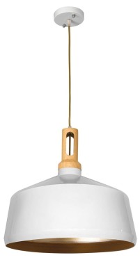 Lampa wisząca W-9056/1C BIAŁY+ZŁOTY