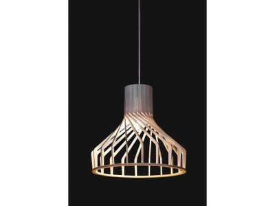 Lampa wisząca BIO S 1pł E27 naturalne drewno