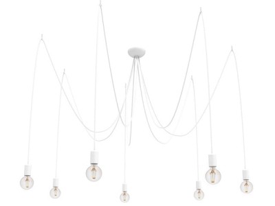 Lampa wisząca SPIDER pł7 biały
