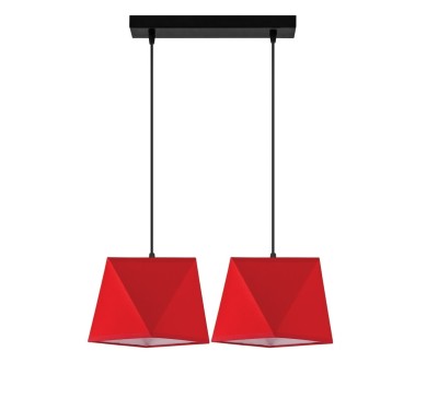 Lampa wisząca W-L1202/2 BAKARO CZERWONY