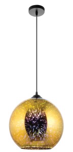 Lampa wisząca W-103/300 ZŁOTO 3D