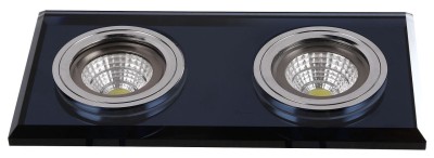 Oczko/Oprawa stropowa LUK II BLACK 2pł Czarny