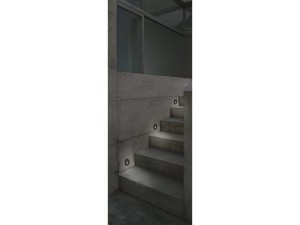 Oprawa podtynkowa OIA LED 1W IP44 czarny