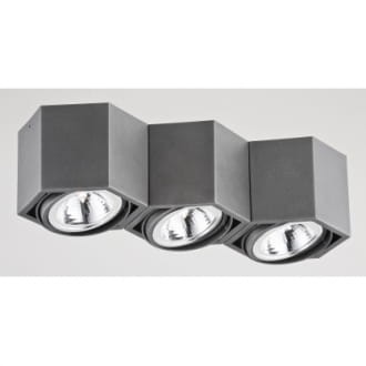 Espresso plafon 3pł szary LED