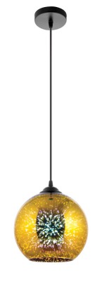 Lampa wiszącaW-103/200 ZŁOTO 3D