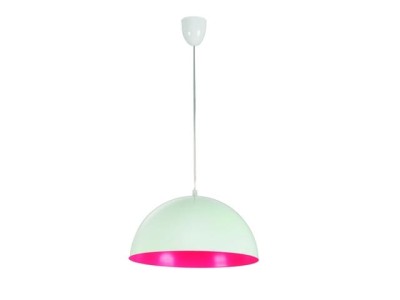 Lampa wisząca HEMISPHERE S 1pł WH-PNK Fluo