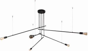 Lampa wisząca PILE BL 5 czarny