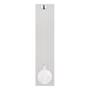 Lampa wisząca Clio 1pł biały- przewód biały