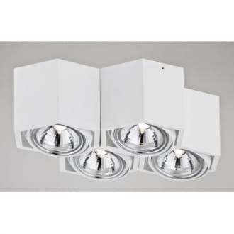 Espresso plafon 4pł biały LED